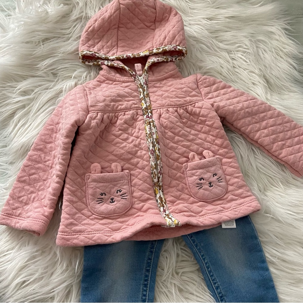 Carter’s/Cat & Jack Jeans and Jacket Bundle 12 Month